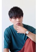 MEN’S HAIR カルマパーマアッシュブラックウルフパーマ