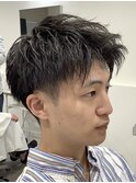 爽やかアップバング