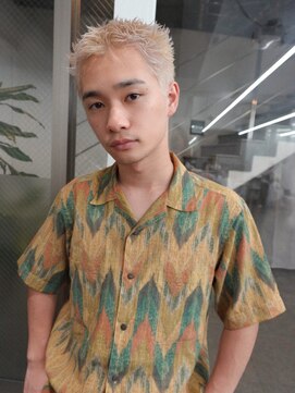 レコ(LECO) メンズホワイトベージュショート