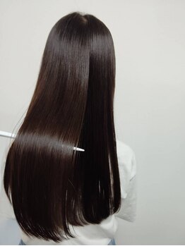 美容室ことの写真/【掛川】お悩みに応じて必要な部分だけストレートをかけることで、ナチュラルで扱いやすいうるツヤ髪へ…！
