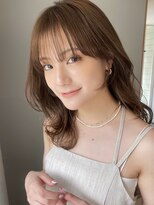 ガーランド (Garland) 大人かわいい顔まわりレイヤーまろベージュ小顔シースルーバング