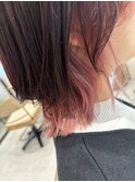 【@篠澤】暗髪ラベンダー×インナーピンク