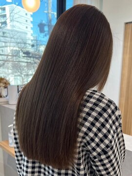 ビームズ トータルビューティー 西中島店(Bee ms Total Beauty) サラツヤロングベージュカラーブリーチしない透明感カラー