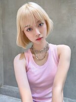表参道 roijir × ハイトーンカラー × ボブ