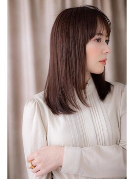 カバーヘア イヴ 戸頭店(COVER HAIR EVE) □暖色系カラー大人美人美髪艶感ストレート405-2戸頭30代40代