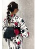 浴衣レンタル+着付け　￥5,700～　