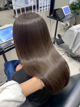 ソヨン 栄2号店(SOYON) 《ブリーチ無しダブルカラー》オリーブベージュ