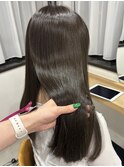 艶感グレージュ/艶髪/水素トリートメント/美髪/モテ髪/YU246