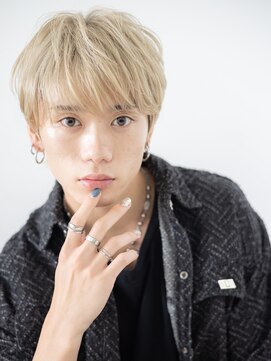 モッズヘア メン 新所沢店(mod's hair men) ハイトーンカラーニュアンスパーマショートd新所沢