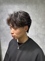 曲がる縮毛矯正専門店 バイ レイズ 名駅(曲がる縮毛矯正専門店 by RAYS) フェザーパーマ フェザーショート メンズヘア k