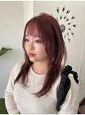 内巻きだけで可愛い韓国風レイヤー12.15小顔