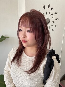 内巻きだけで可愛い韓国風レイヤー12.15小顔