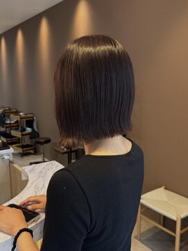 スーリール 小倉店(Sourire) 前下がりぷつっとボブ