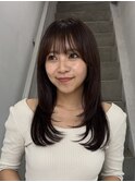 レイヤー/セミロングボブ髪質改善縮毛矯正白髪ぼかしショート