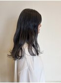 透け感ネイビーカラー