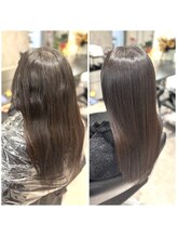 リラエ(North Lyrae)&nbsp;【田中結花】髪質改善縮毛矯正Before After