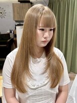 シーク 八王子(CHIC)&nbsp;ハイトーンベージュカラー×レイヤーカット【八王子】