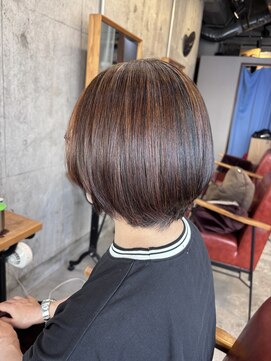 ヘアーアンドビューティストーリア 蒲田店(hair beauty STORIA) ストレートで収まりが良い大人ショートに