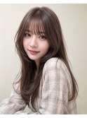 顔周りカット/シャギー/レイヤーカット/銀座駅/韓国ヘア