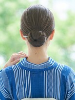 と和 巣鴨 大人上品な浴衣ヘアセット*ルーズシニヨン