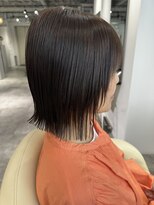 レヴリー(reverie)&nbsp;白髪ぼかし切りっぱなしボブレイヤーヘア髪質改善ストレート