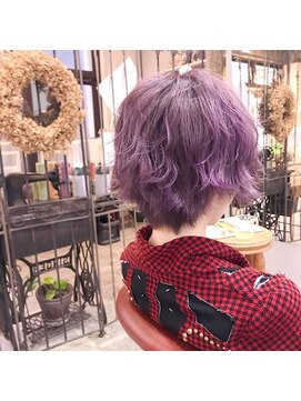 コニ(Coni) ♪Coni♪紫×グラデーション×ショート