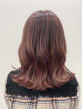 チョコンテ(choconte.) ハイライトグラデーション×コーラルピンク〔内形歩美〕