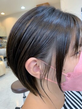 ヘアアンドメイク アール(hair＆make R) ベース自毛ハイライトマッシュショート