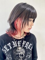 フォーク FOLK&nbsp;【FOLK】インナーカラーピンク☆似合わせ外ハネウルフ♪