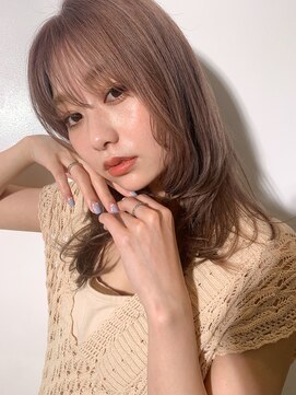 オアシス(oasis) 20代30代大人可愛いレイヤーカットシースルーバング松本市美容室