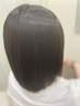 ★頭皮ケア付★縮毛矯正（黒髪の方）＋全体カラー+美髪トリートメント38000円