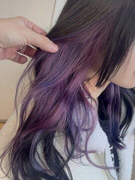 リグ 横浜(Lig.) インナーカラー/ケアブリーチ/パープルカラー/ダブルカラー/横浜