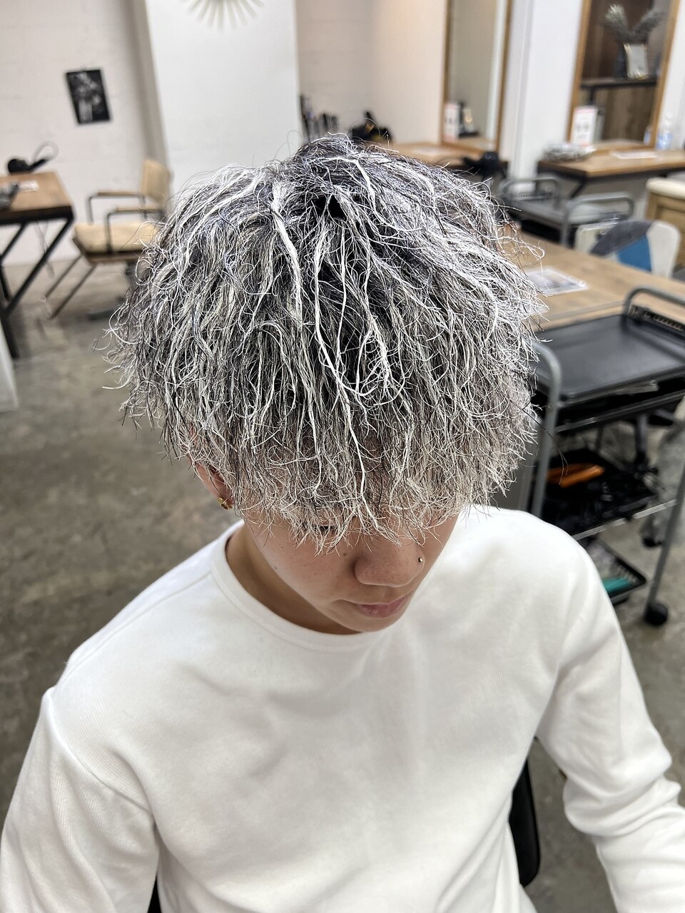 TAKASHI】ツイスパホワイトメッシュ：L197700764｜エルオム(EL.HOMME