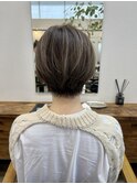 ショートカット髪質改善白髪ぼかしハイライト白髪染めリタッチ
