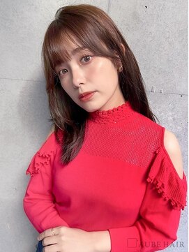 オーブヘアー アリーナ 会津若松店(AUBE HAIR alina) 20代・30代_ショコラブラウンミディ