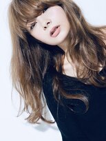 ロングレイヤーグレージュカラー透明感ベージュ20代30代40代銀座