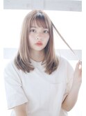 レイヤーカット/シルクベージュ/ハニーベージュ[横浜]