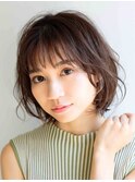 ガーリーショートボブ