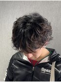 韓国アイドル風シャドウパーマ