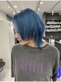 水色にブルーエンドカラー