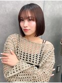 くびれヘア/顔周り/韓国/カラー/レイヤーカット/前髪/錦糸町ボブ