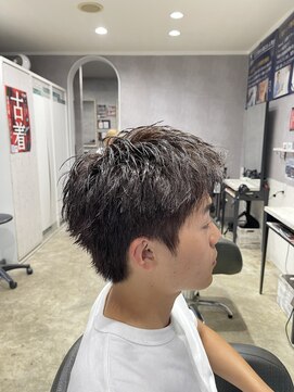 ミオ(Mio) 滋賀/南草津/メンズ美容室/波巻きツイストスパイラルパーマ