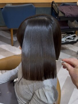 ロンドアベニール 北千住(Lond avenir) 暗めカラー/ボブ顔周り/前髪/レイヤー/髪質改善/縮毛矯正/北千住