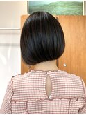 丸みボブ、切りっぱなしボブ、小顔カット