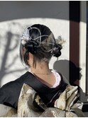 成人式　ヘアアレンジ　着付け