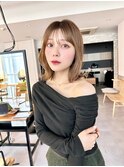 韓国風/インナーカラー/縮毛矯正髪質改善/顔まわり/レイヤー