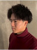 スパイラルパーマ/メンズカット/メンズパーマ/韓国眉毛/眉カット