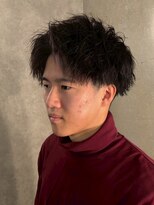 ノーエン(noen)&nbsp;スパイラルパーマ/メンズカット/メンズパーマ/韓国眉毛/眉カット