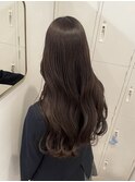 ロングウルフミルクティーグレージュ外ハネボブヨシンモリウルフ