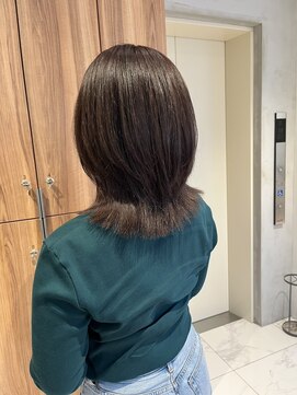 ガリカ 博多(Gallica) <ゲスト>落ち着きのあるくびれミディアムにナチュラルブラウン